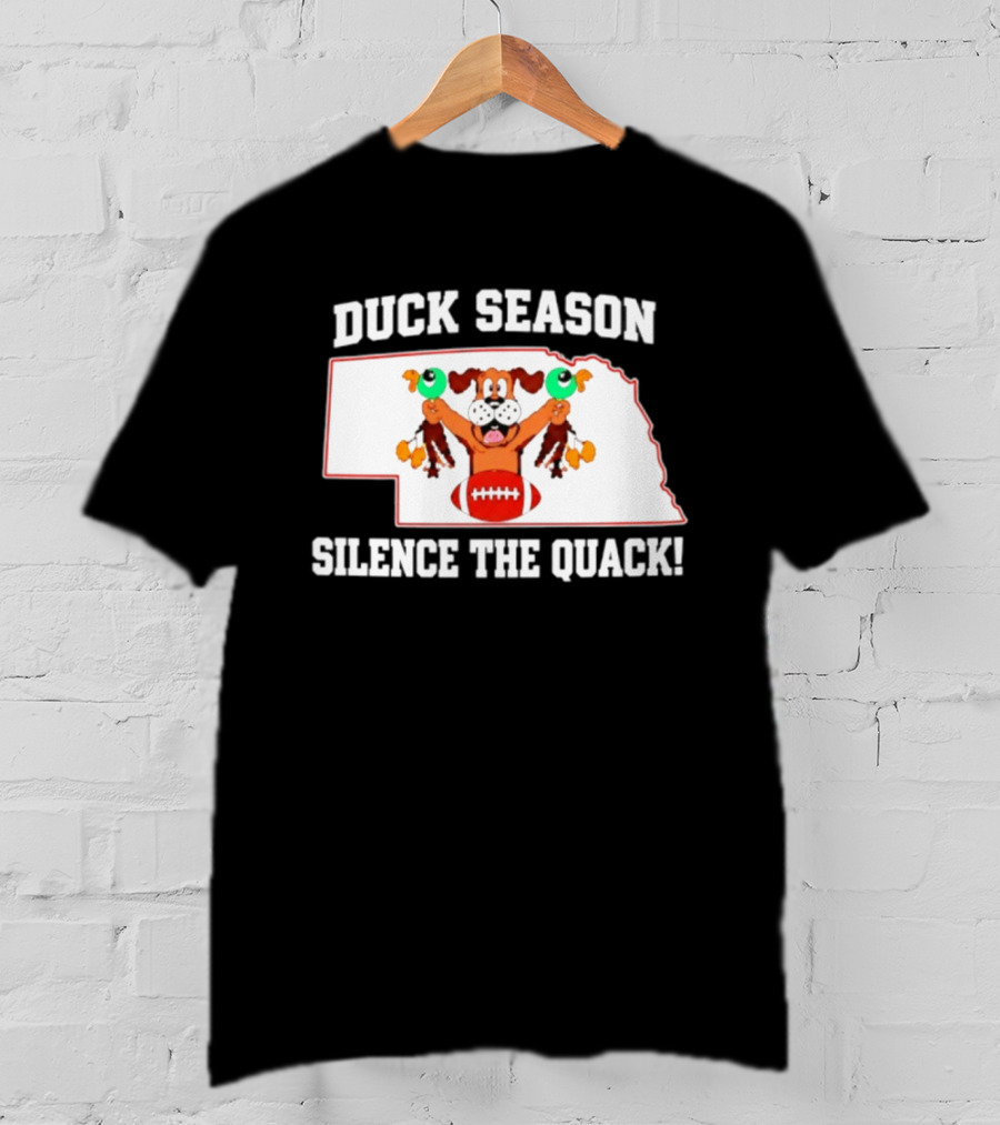 Adam Carriker St. Louis Rams Duck Season Silence The Quack Football Cartoon Dog Football T-Shirt