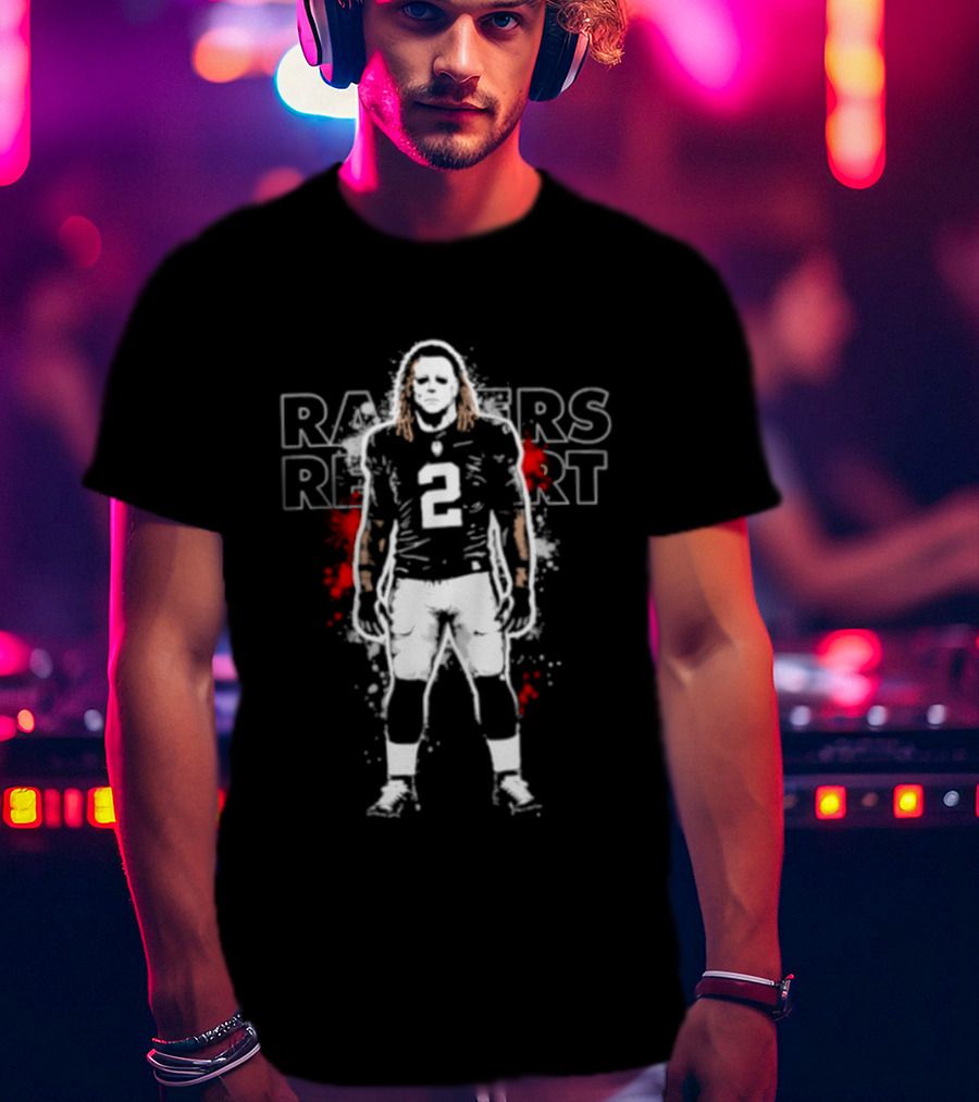 Ashton Jeanty Michael Myers Raiders Report Las Vegas Raiders T-Shirt