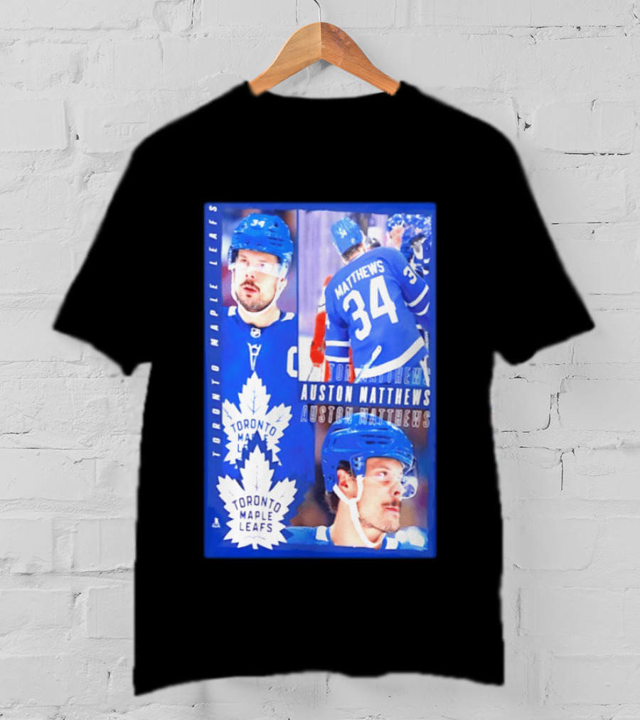 Toronto Maple Leafs Auston Matthews 34 NHL 2026 T-Shirt