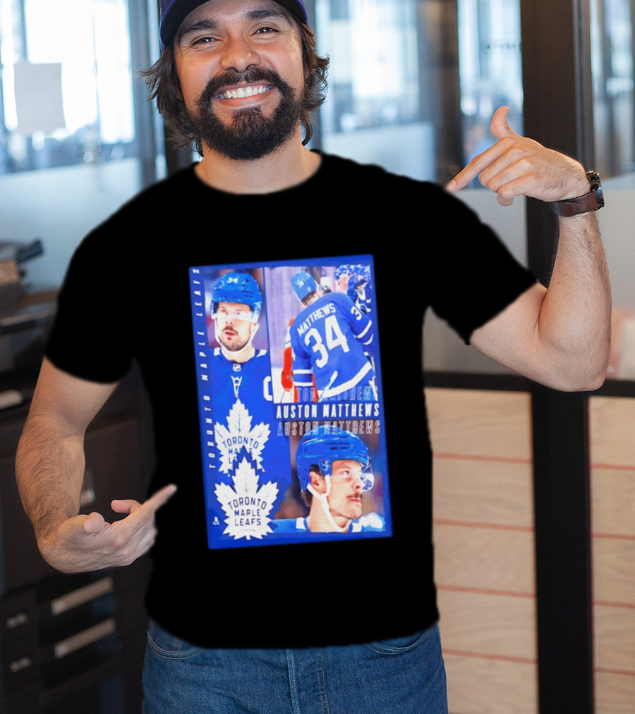 Toronto Maple Leafs Auston Matthews 34 NHL 2026 T-Shirt