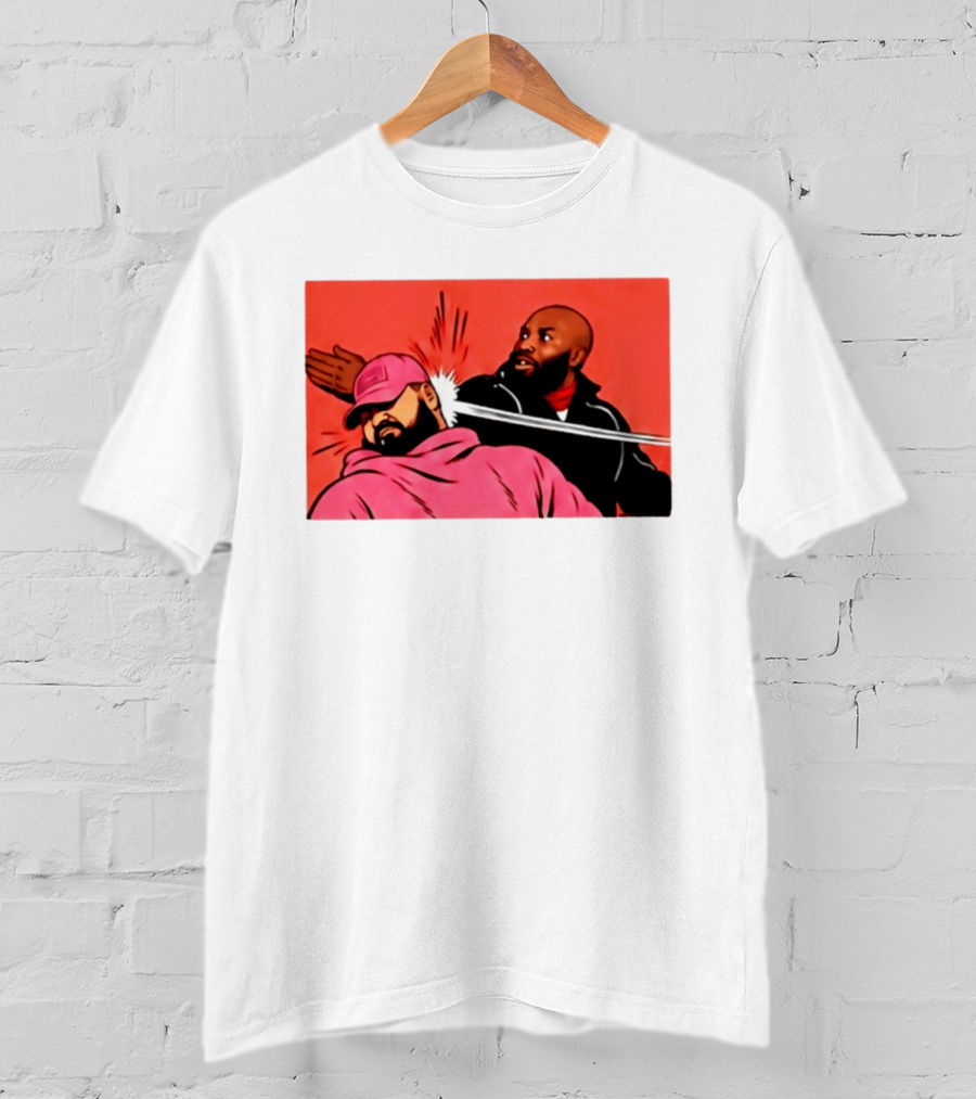 Drake Vs Rick Ross Meme Slap Red T-Shirt