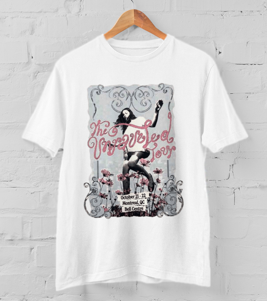 The Unraveled Tour Olivia Rodrigo October 21 22 2026 Montreal QC Bell Centre T-Shirt