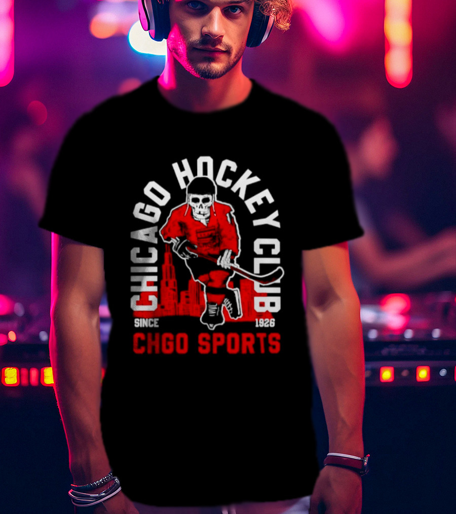 CHGO Sports Chicago Hockey Club Since 1926 Player T-Shirt
