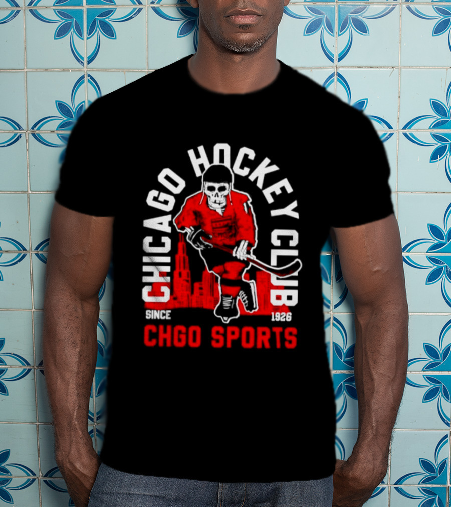 CHGO Sports Chicago Hockey Club Since 1926 Player T-Shirt