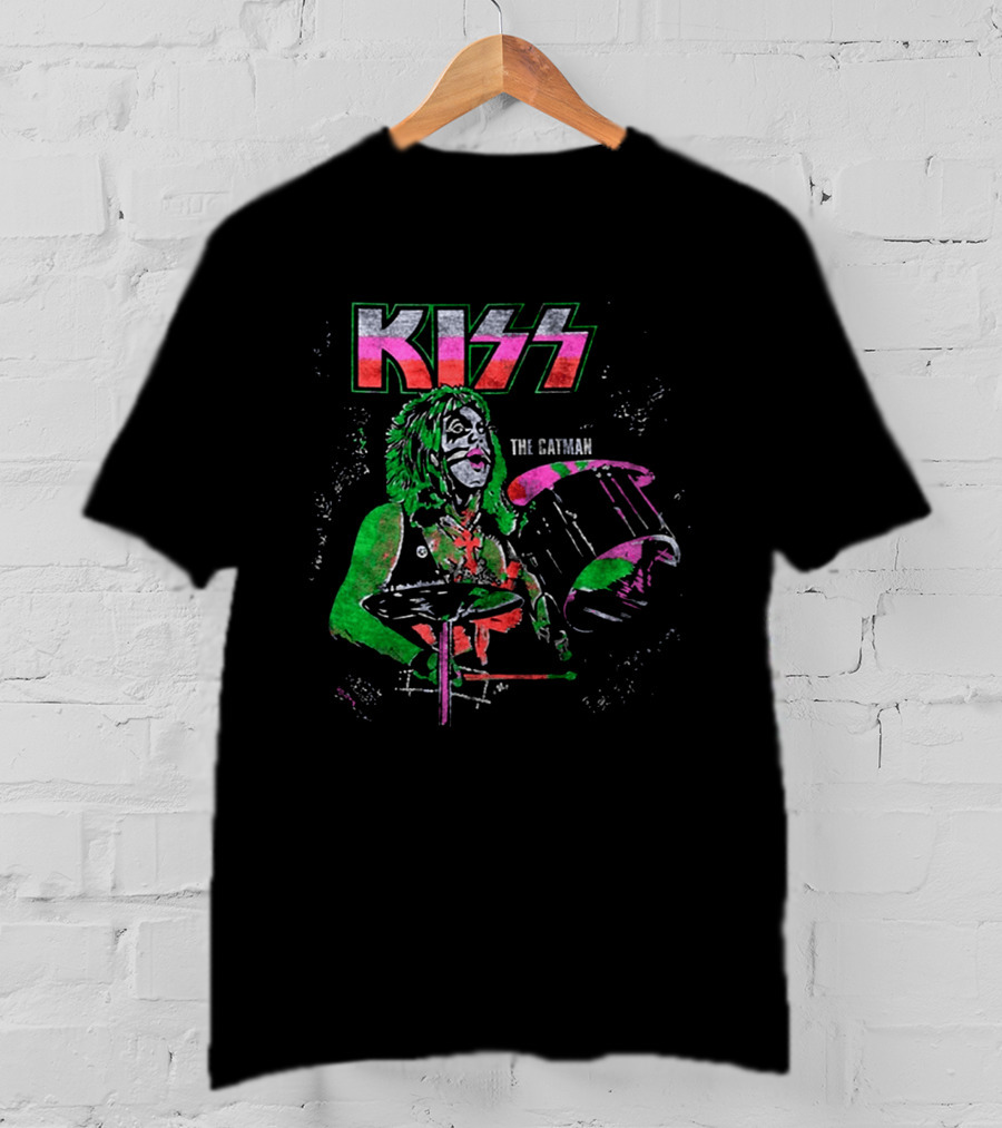 Kiss The Catman Peter Criss 70s Ben Cooper Action Figures Halloween 2026 T-Shirt
