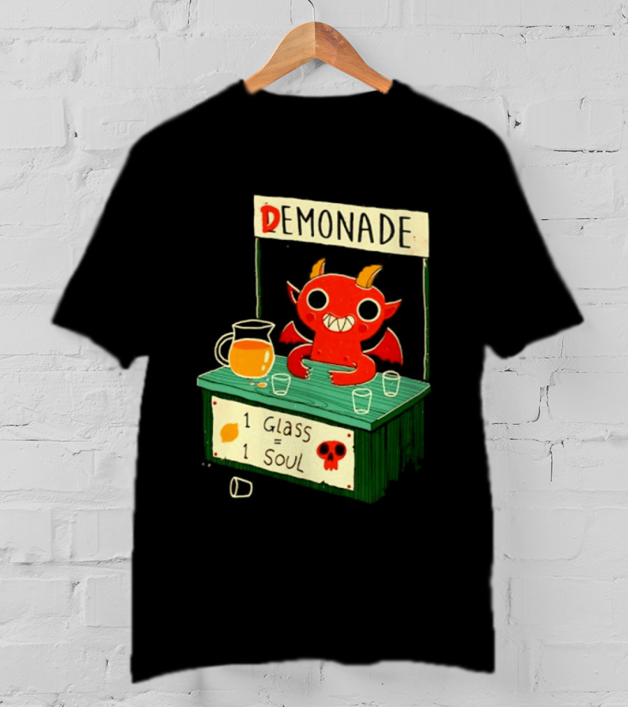 Demonade 1 Glass 1 Soul Devil Lemonade Stand T-Shirt
