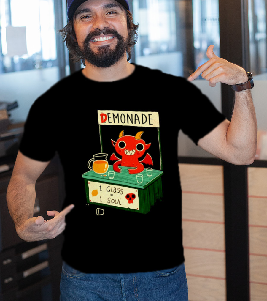 Demonade 1 Glass 1 Soul Devil Lemonade Stand T-Shirt