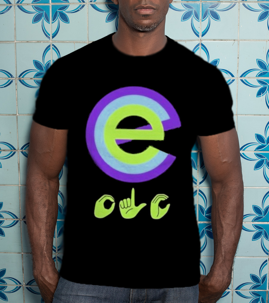 Inclusive E Sign Language Symbol DHH T-Shirt