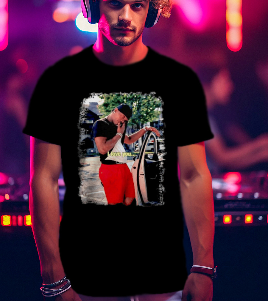 Lil Baby I Love You Meme Car Door Pose T-Shirt