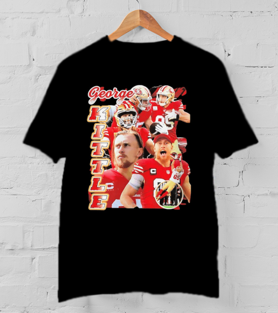 George Kittle San Francisco 49ers 90s Bootleg Football Star T-Shirt
