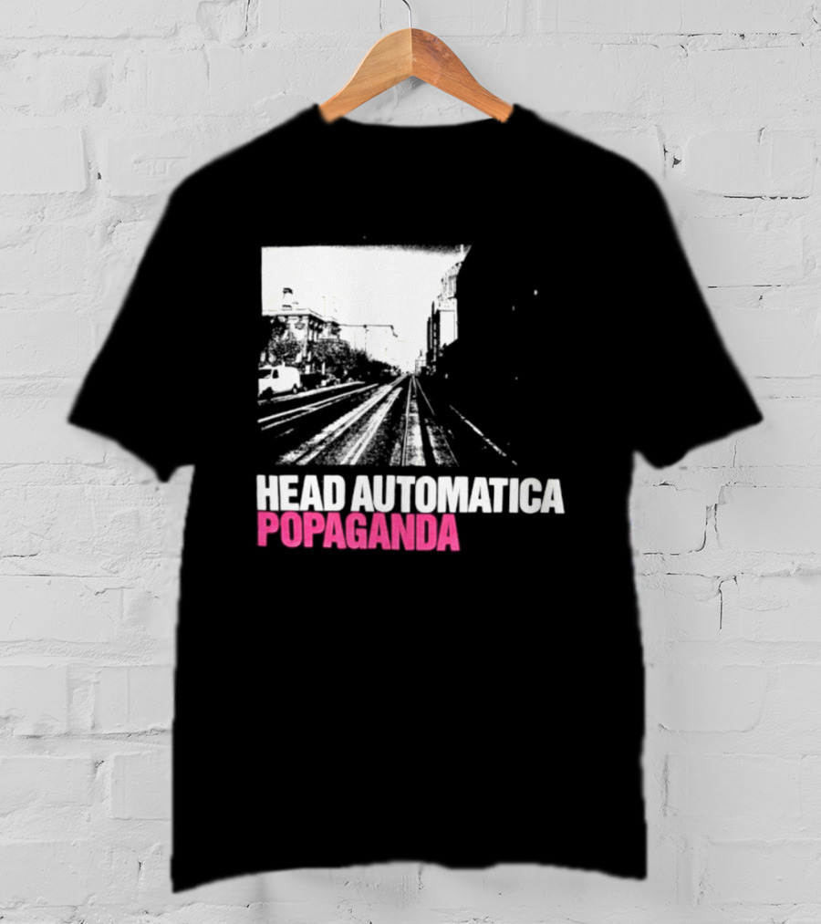 Head Automatica Popaganda Train Tracks Art Daryl Palumbo T-Shirt