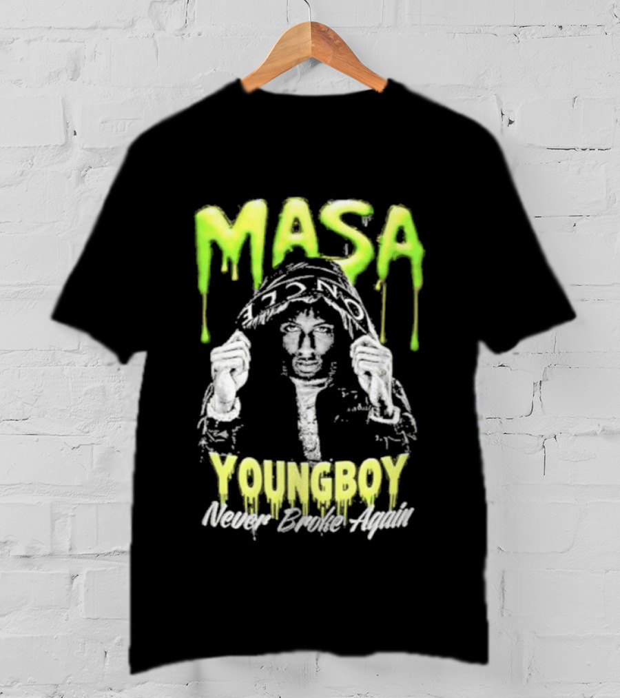 Masa Youngboy Never Broke Again Green Drip T-Shirt