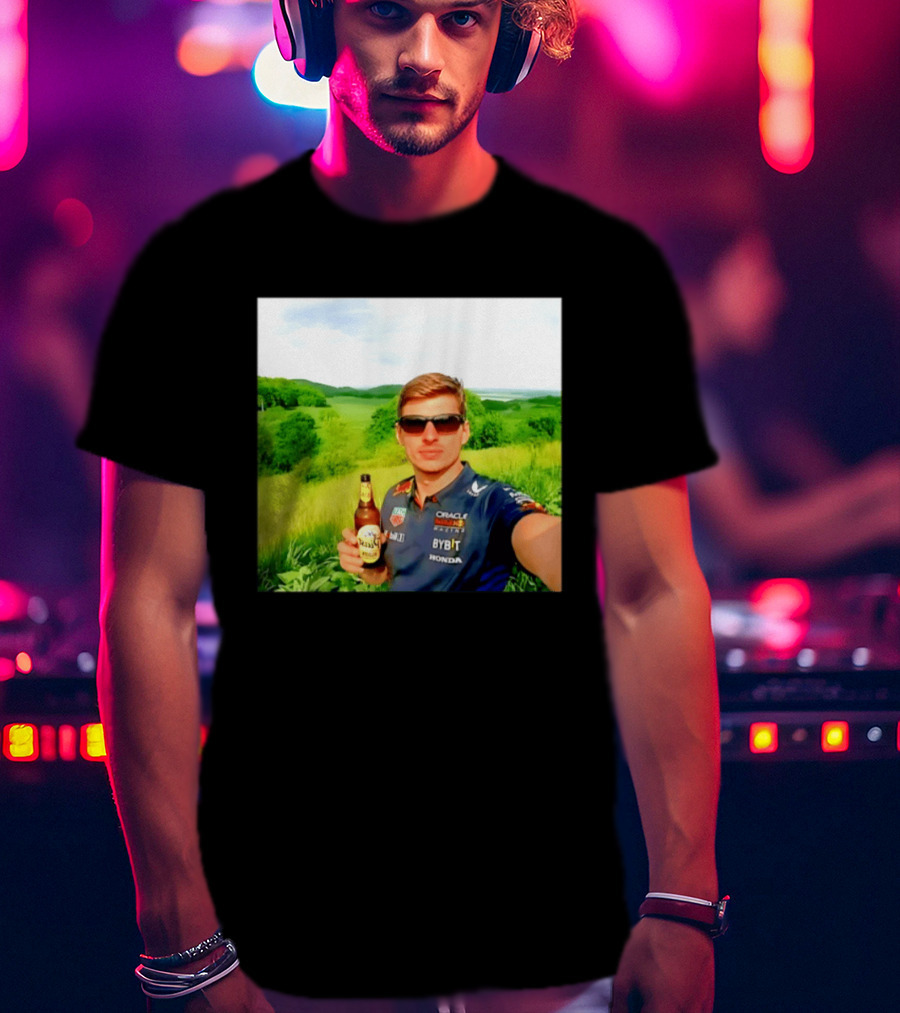 Max Verstappen Beyond The Track Oracle Red Bull Racing Honda Beer Experience T-Shirt