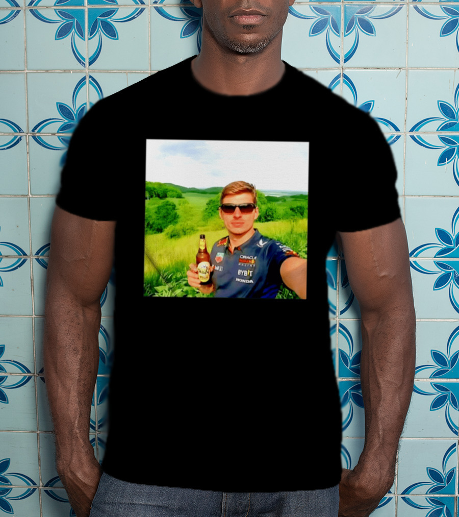 Max Verstappen Beyond The Track Oracle Red Bull Racing Honda Beer Experience T-Shirt
