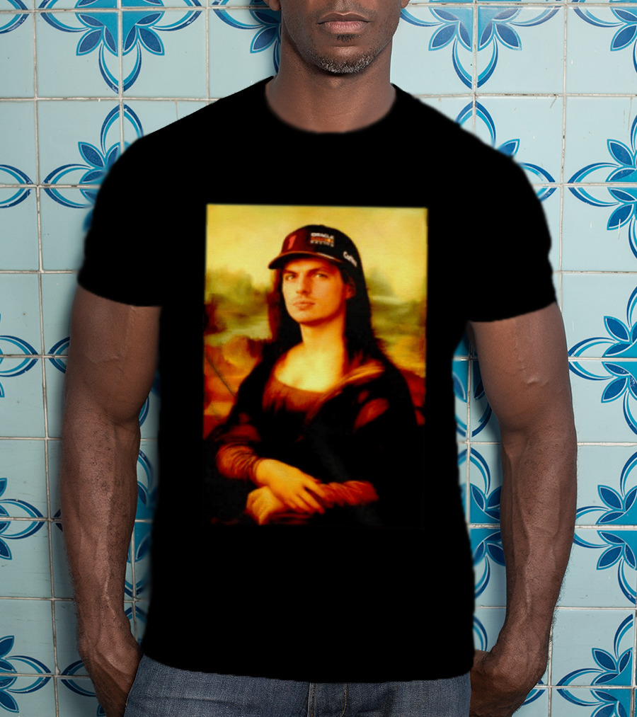 Max Verstappen Mona Lisa Meme Red Bull Racing Cap T-Shirt