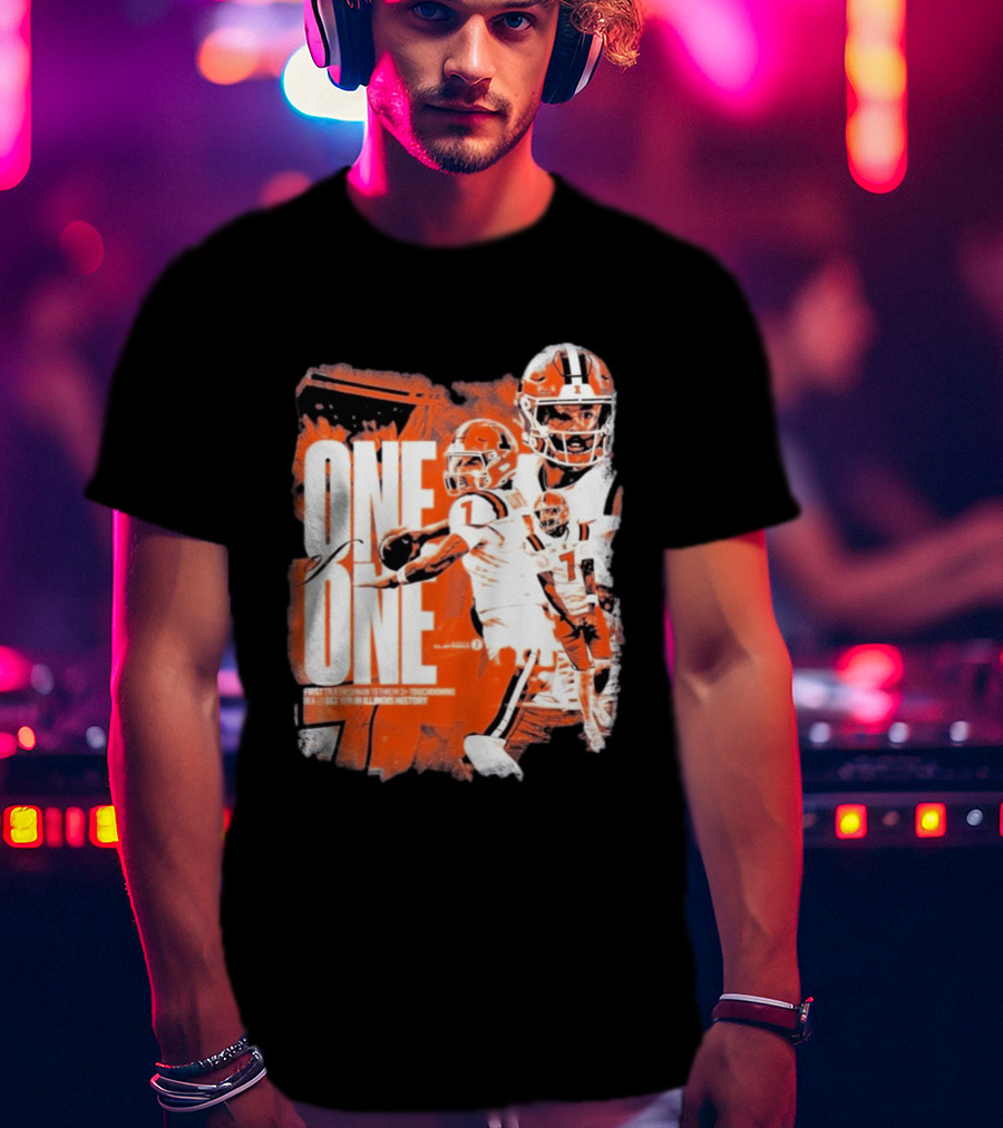 Michael Clayton II Illinois Historic Freshman Touchdown Win T-Shirt