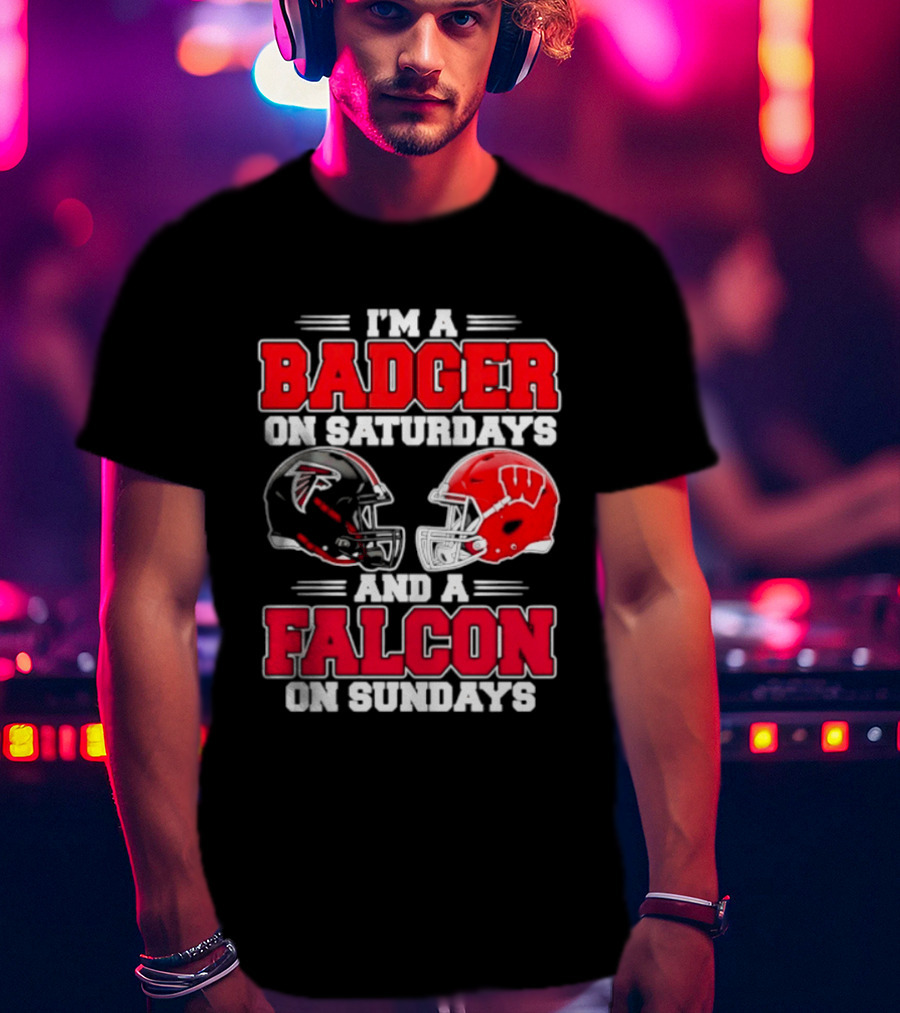 I'm A Badger On Saturdays And A Falcon On Sundays T-Shirt
