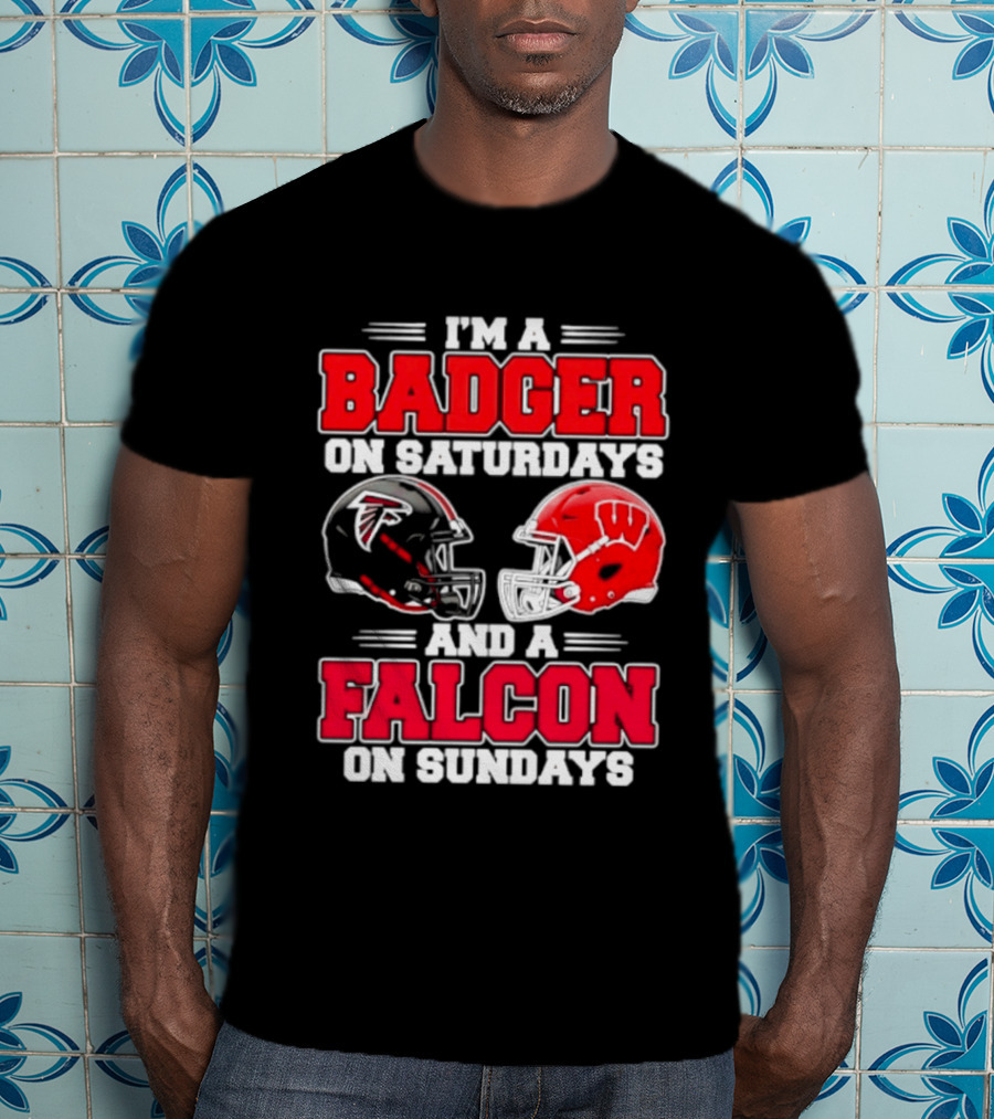 I'm A Badger On Saturdays And A Falcon On Sundays T-Shirt