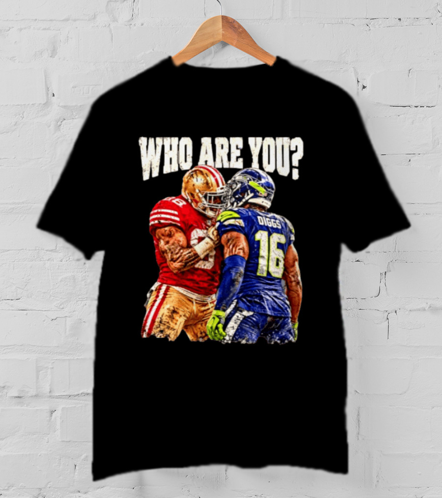 Who Are You Meme Mike Evans Vs Diggs San Francisco 49ers Seattle Seahawks T-Shirt