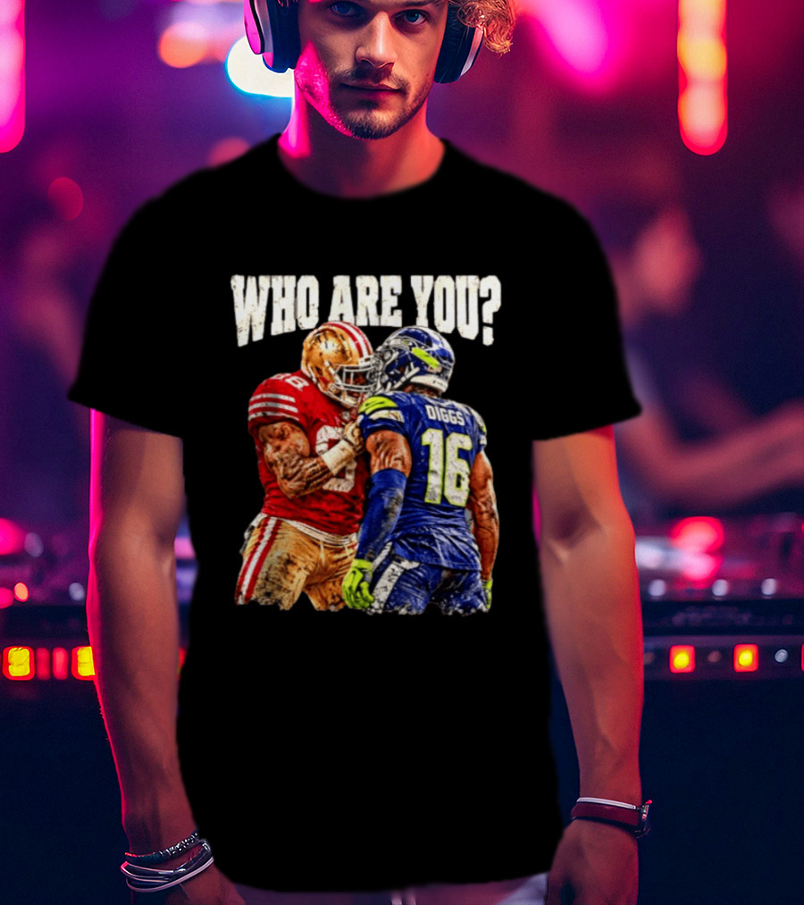 Who Are You Meme Mike Evans Vs Diggs San Francisco 49ers Seattle Seahawks T-Shirt
