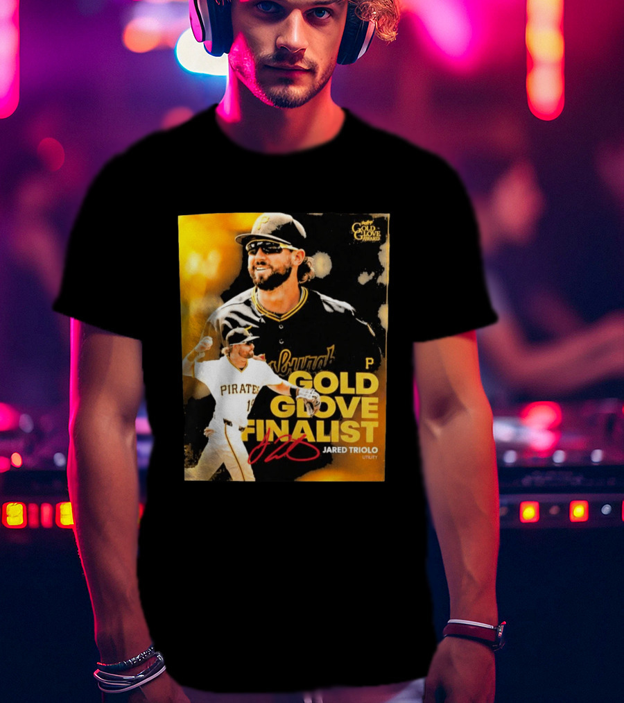 Jared Triolo Pirates Gold Glove Award Finalist Utility T-Shirt