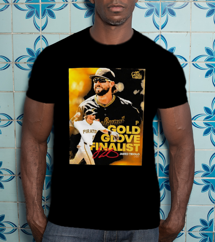 Jared Triolo Pirates Gold Glove Award Finalist Utility T-Shirt