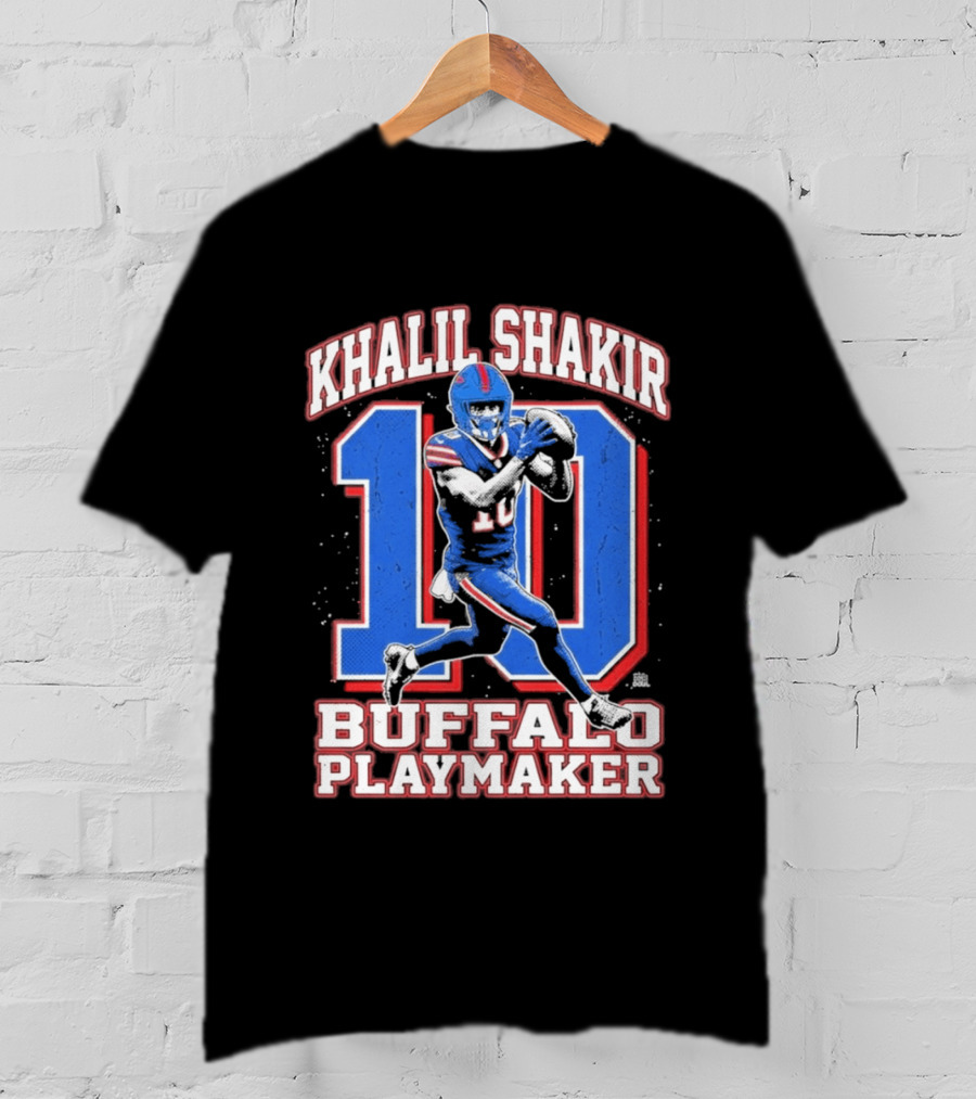 Khalil Shakir 10 Buffalo Playmaker Sports Action T-Shirt