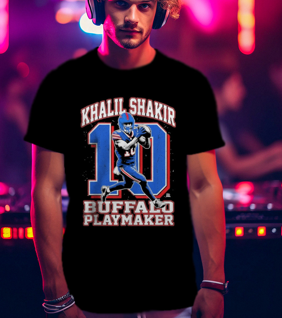 Khalil Shakir 10 Buffalo Playmaker Sports Action T-Shirt