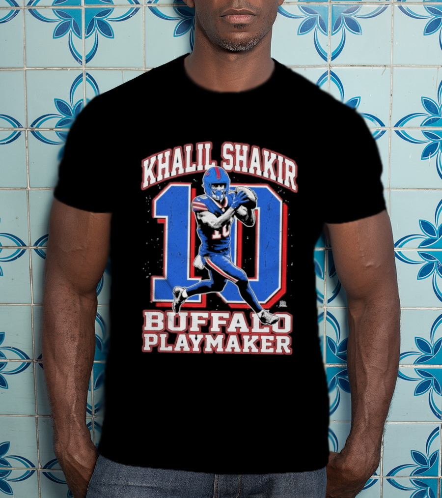 Khalil Shakir 10 Buffalo Playmaker Sports Action T-Shirt