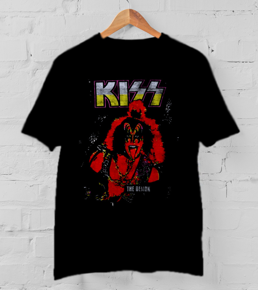 Kiss The Demon 70s Ben Cooper Gene Simmons Halloween 2026 Action Figures T-Shirt