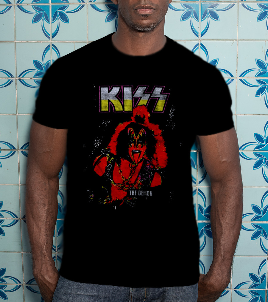 Kiss The Demon 70s Ben Cooper Gene Simmons Halloween 2026 Action Figures T-Shirt