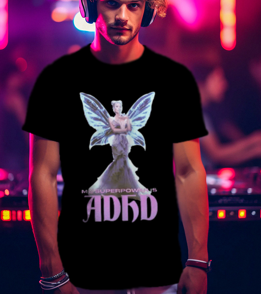 Paris Hilton ADHD Butterfly Heavyweight T-Shirt