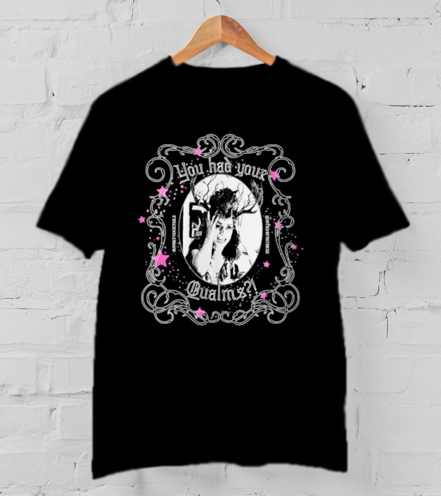 Patricia's Sunset Cocktails You Had Your Qualms Vintage Floral Frame T-Shirt