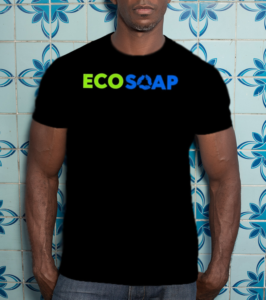 Purchased Equals 100 Bars Donated Ecosoap Green Blue Recycling T-Shirt