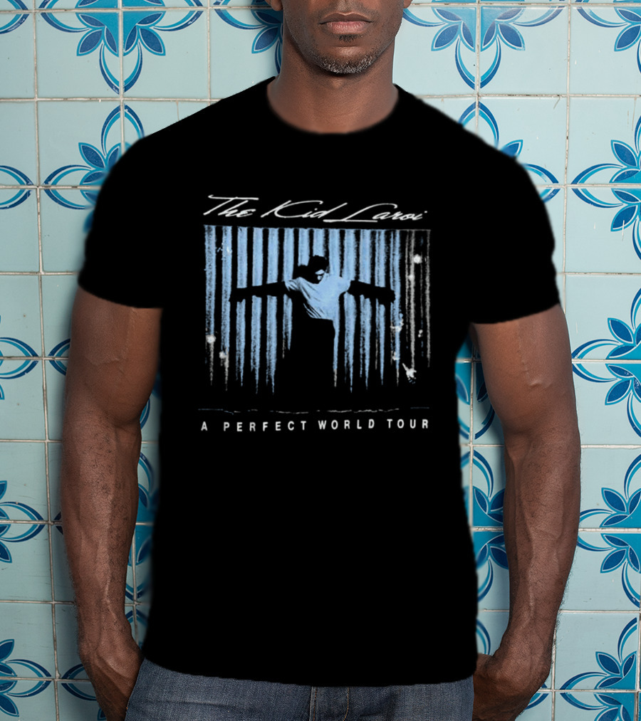 The Kid Laroi A Perfect World Tour 2026 Iconic Silhouette Stripes T-Shirt
