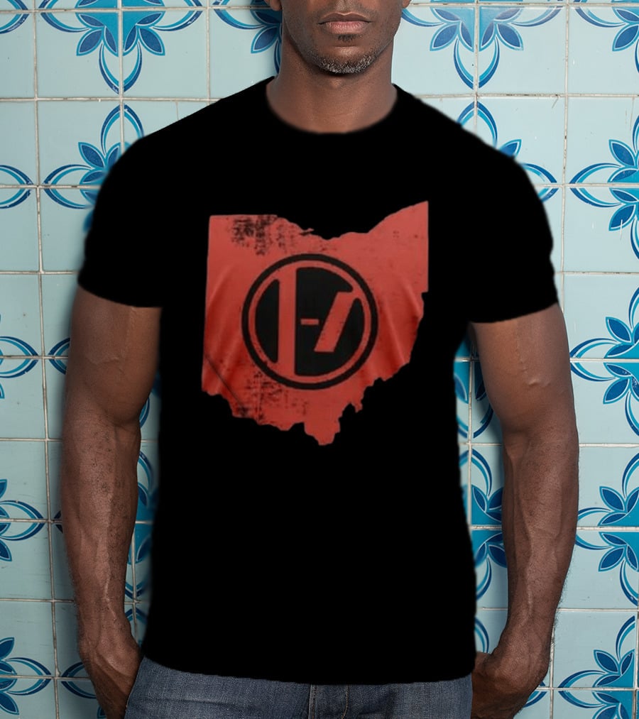 Twenty One Pilots Ohio State Symbol 2026 Stadium Tour Black T-Shirt