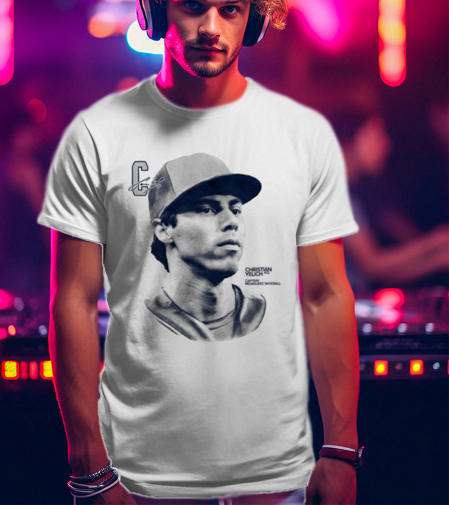 Christian Yelich C Captain Milwaukee Baseball T-Shirt