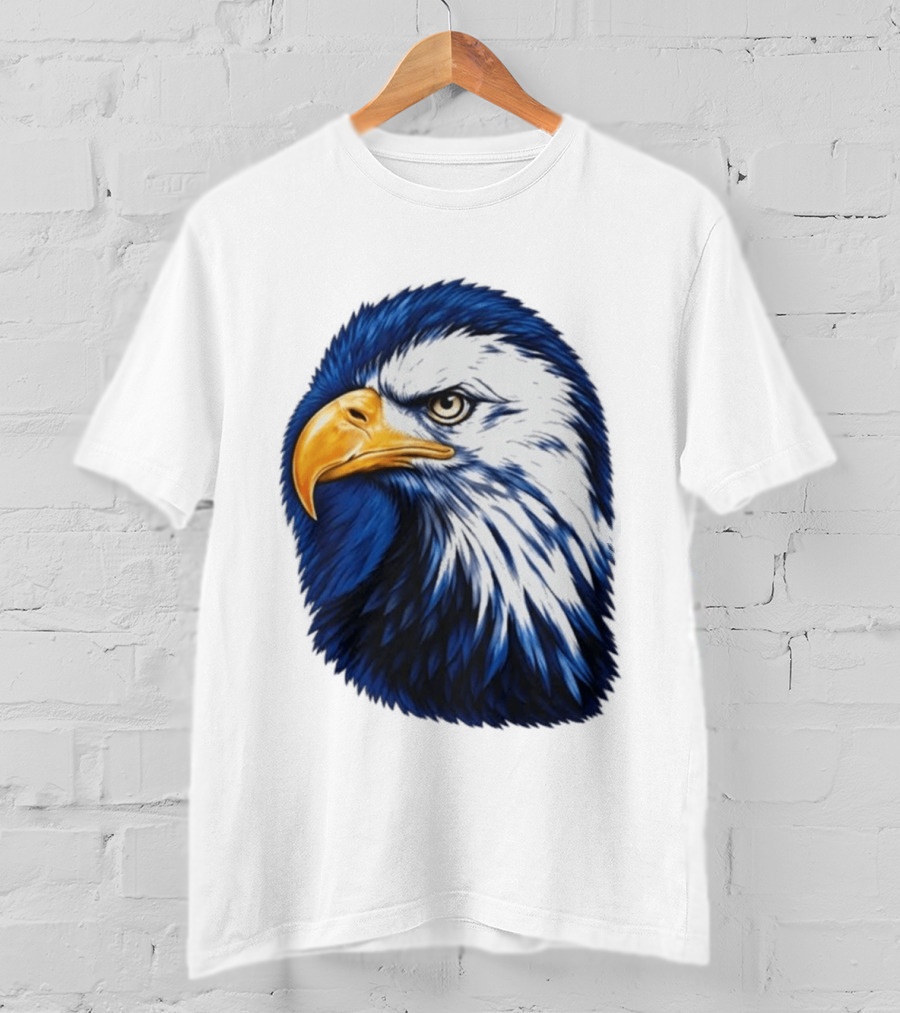 Daisy Edgar Jones Eagle Raglan Blue And White Bird T-Shirt