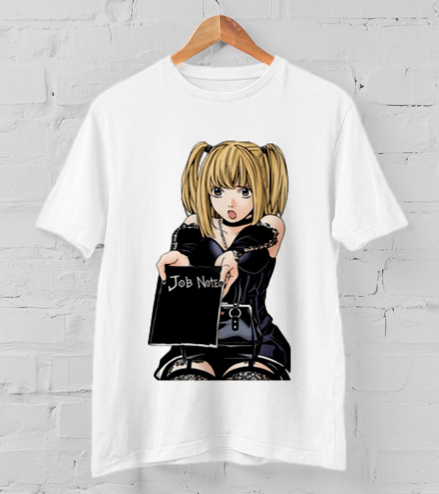Misa Amane Job Note Anime Character Posing In Gothic Outfit T-Shirt