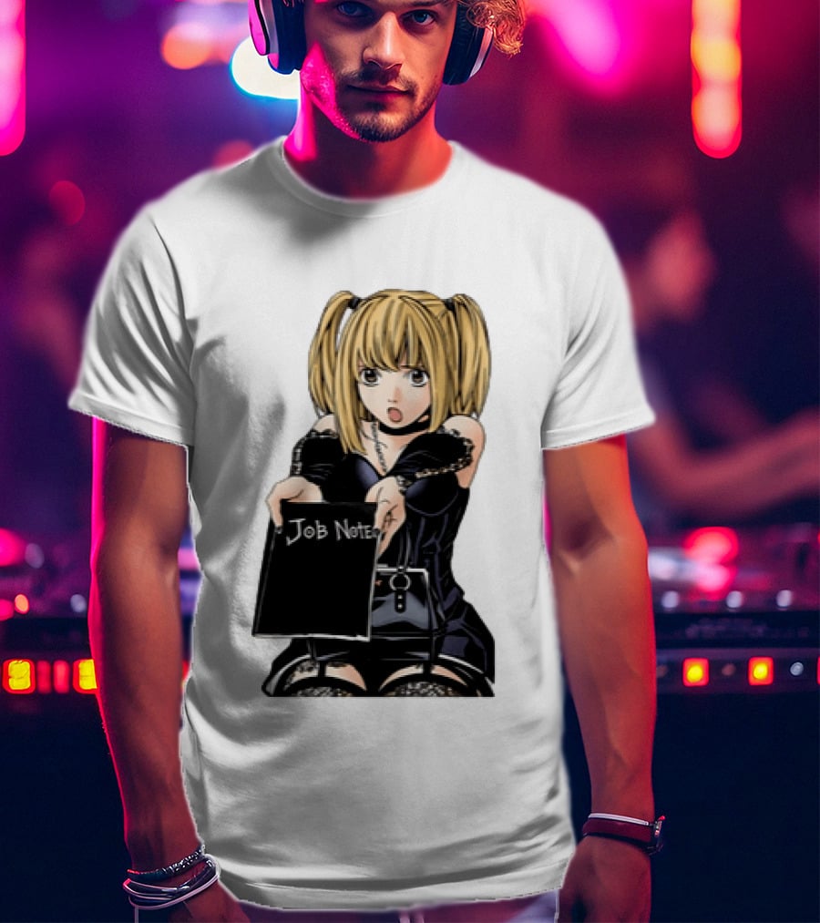 Misa Amane Job Note Anime Character Posing In Gothic Outfit T-Shirt