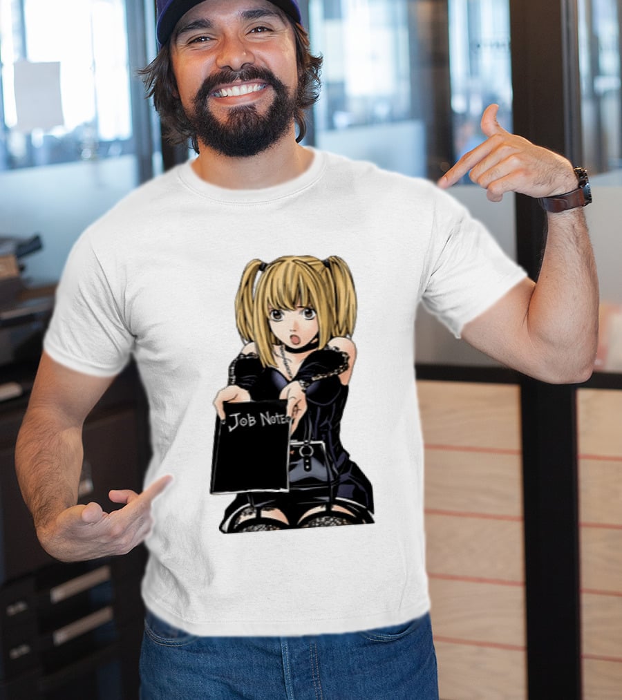 Misa Amane Job Note Anime Character Posing In Gothic Outfit T-Shirt