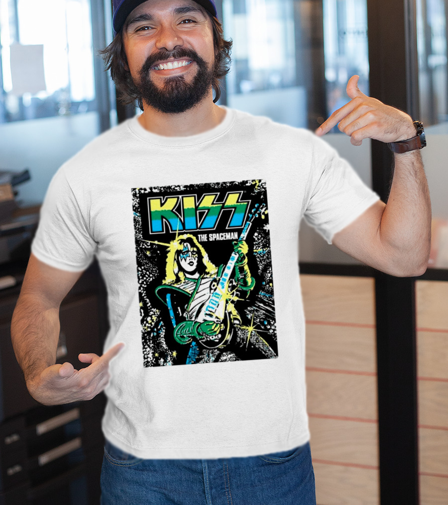 Kiss The Spaceman Ace Frehley Ben Cooper Action Figures Halloween 2026 70s T-Shirt