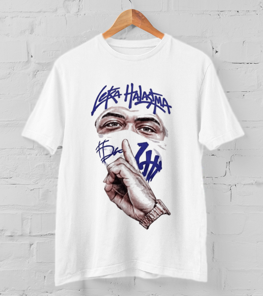 Leka Halasima Ski Mask Artwork 2026 Leka Eyewear Finger Gesture T-Shirt