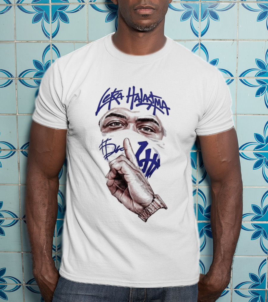 Leka Halasima Ski Mask Artwork 2026 Leka Eyewear Finger Gesture T-Shirt
