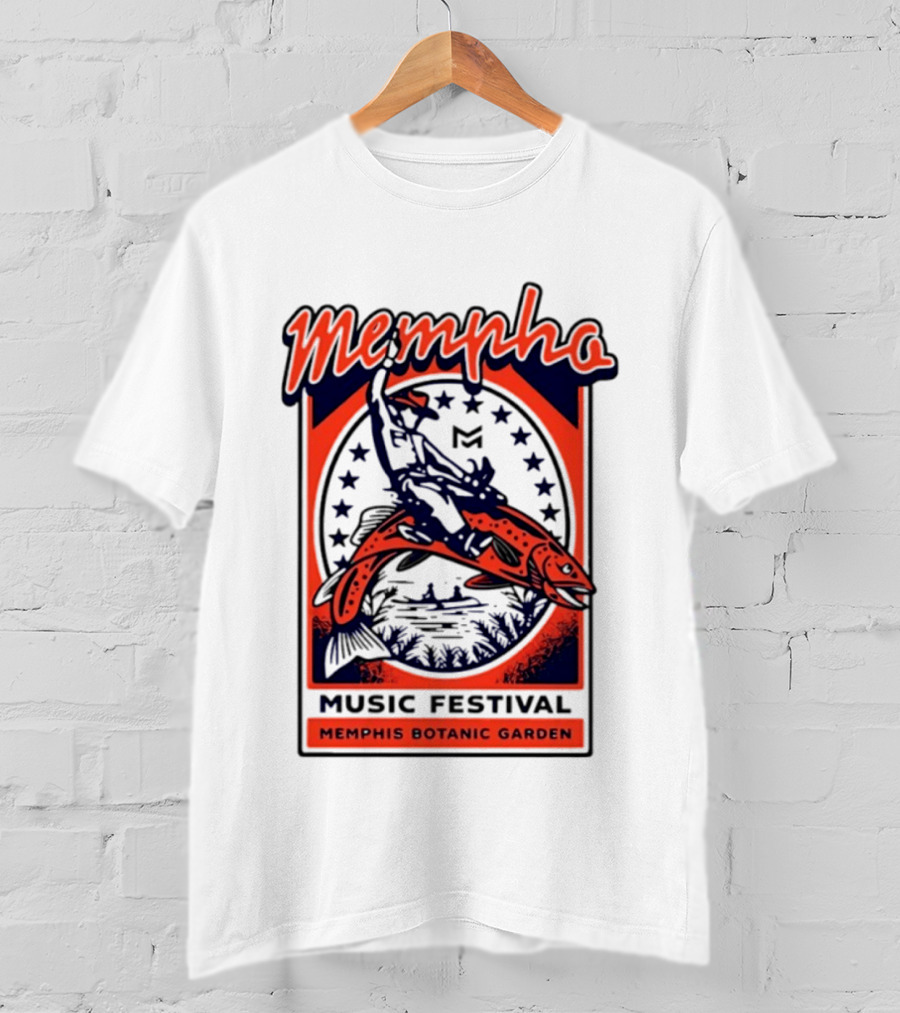Mempho Music Festival Memphis Botanic Garden Event T-Shirt