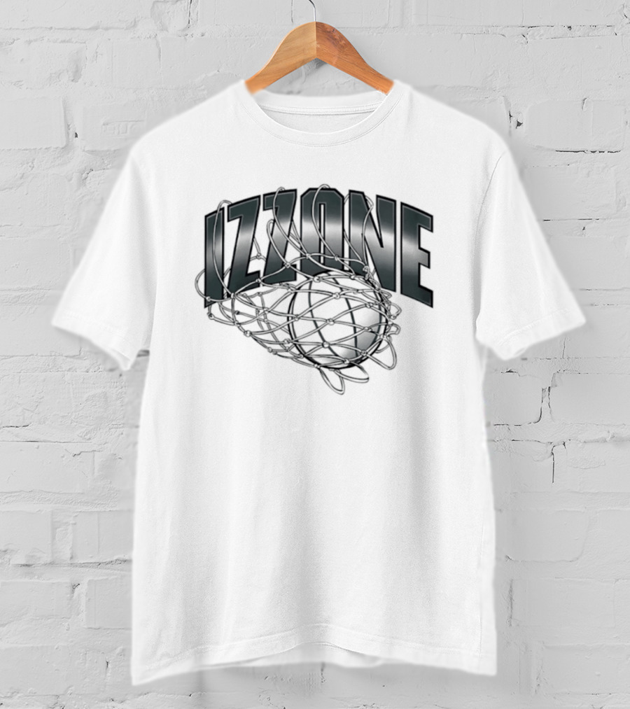 Michigan State Spartans Izzone Collage Team Caricatures Basketball Net T-Shirt