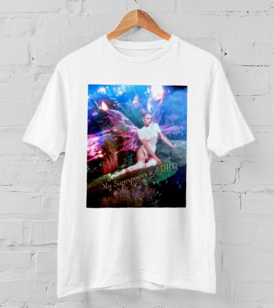 Paris Hilton My Superpower Is ADHD Fairy Meadow T-Shirt