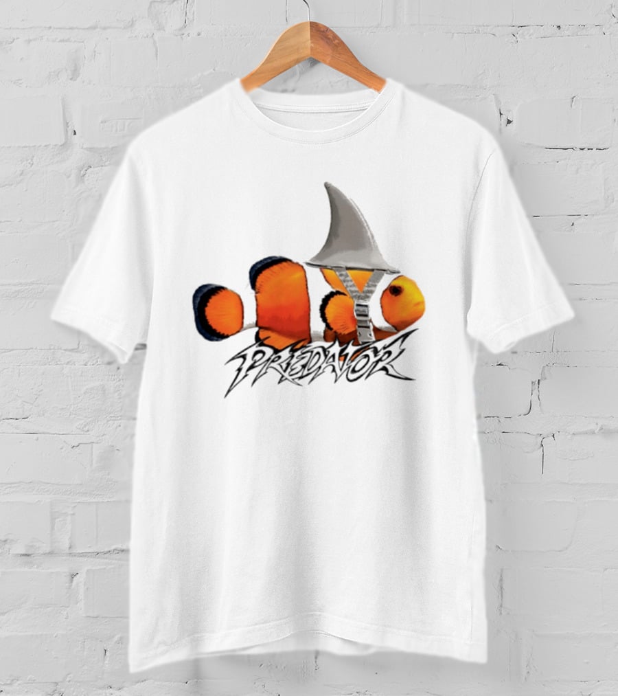 Predator Clown Nemo X Shark Fin Helmet T-Shirt