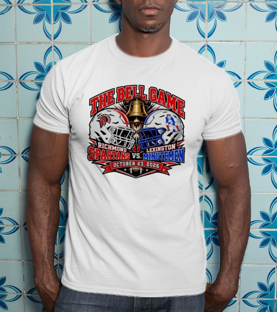The Bell Game Richmond Spartans Vs Lexington Minutemen October 23 2026 Football Rivalry Matchup T-Shirt