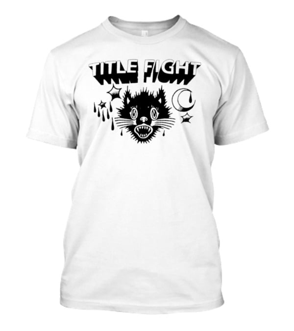 Title Fight Black Cat Stars Moon T-Shirt
